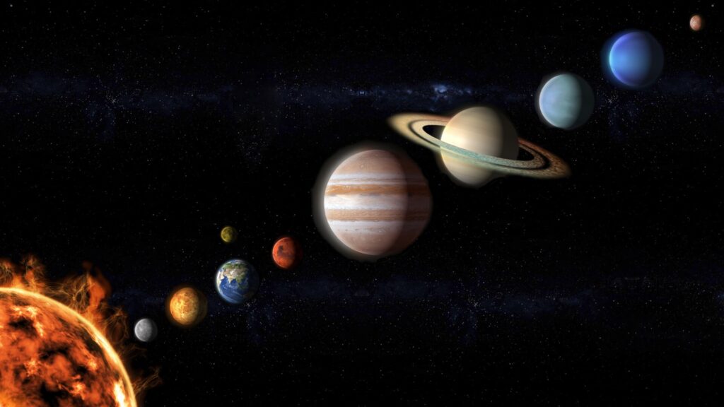 solar system wallpaper