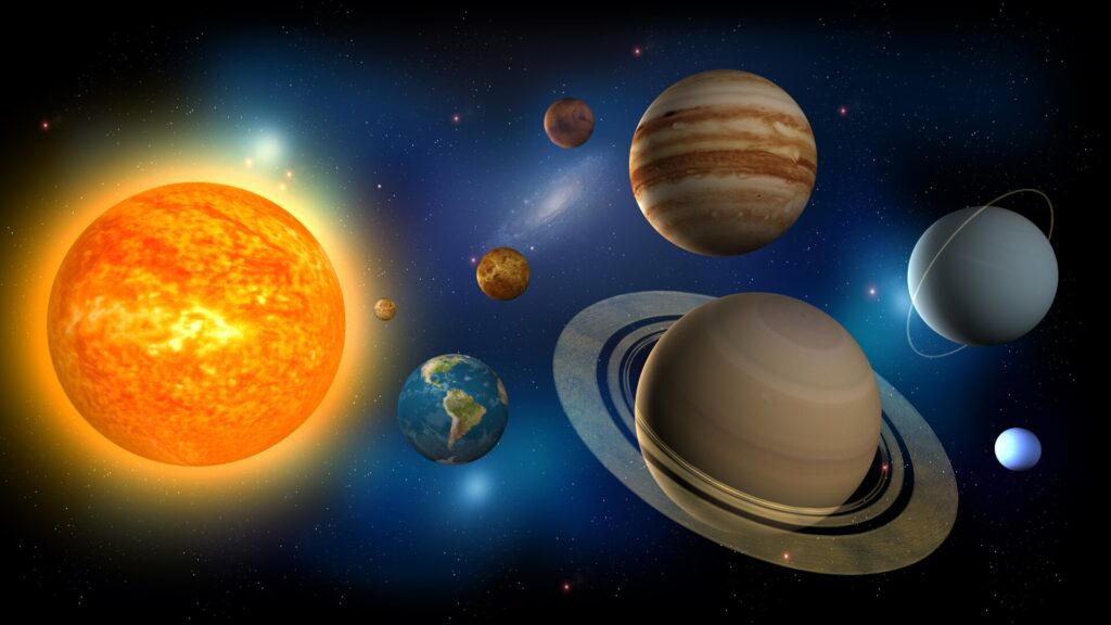 solar system wallpaper